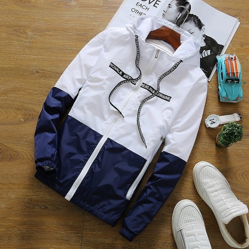 Fashion Colorblock Couple Jacket Coat: Embrace Style Together